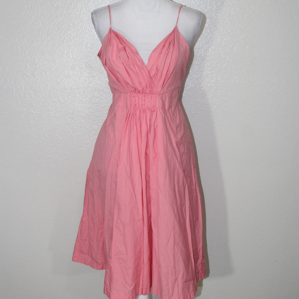 Gap Pleated Surplice Fit & Flare Belted Dress - Picture 2 of 6